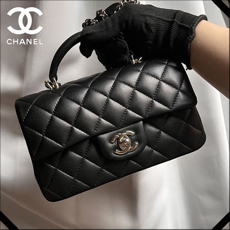 CHANEL トップハンドル ミニ フラップ バッグ (CHANEL/ハンド .